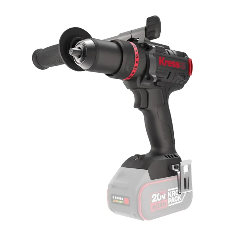 Дрель-шуруповерт ударная KRESS KUC35 20V 150Нм бесщеточная аккумуляторная — детальное фото